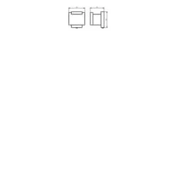 Haceka Dubbele Haak Edge Chroom -Badkamer Winkel 123 6893