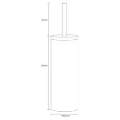 Sealskin Toiletborstel Met Houder Grace Wit -Badkamer Winkel 123 6987