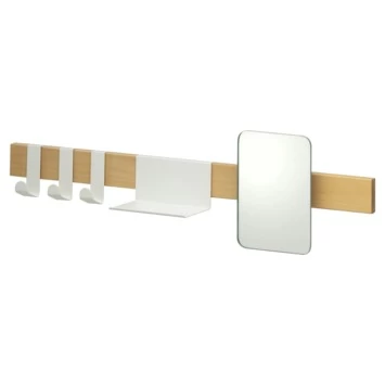 Sealskin Kapstok Met Spiegel Brix Wit 1 Sealskin Kapstok Met Spiegel Brix Wit