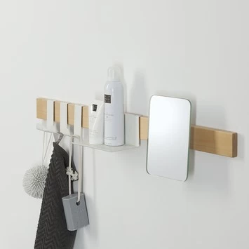 Sealskin Kapstok Met Spiegel Brix Wit 4 Sealskin Kapstok Met Spiegel Brix Wit - Afbeelding 4