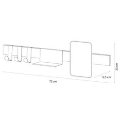 Sealskin Kapstok Met Spiegel Brix Wit 14 Sealskin Kapstok Met Spiegel Brix Wit -Badkamer Winkel 123 7001