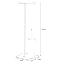 Sealskin Toiletrek Brix Metaal Zwart -Badkamer Winkel 123 7054
