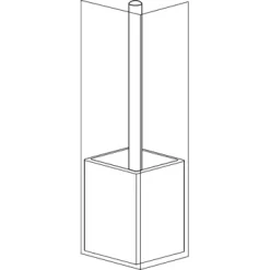 SEALSKIN Tiger Toiletborstelhouder Cura Wit 13 SEALSKIN Tiger Toiletborstelhouder Cura Wit -Badkamer Winkel 123 7086