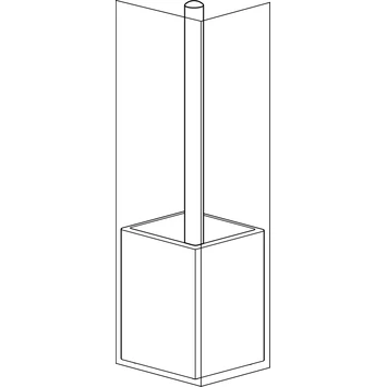 SEALSKIN Tiger Toiletborstelhouder Cura Wit 7 SEALSKIN Tiger Toiletborstelhouder Cura Wit - Afbeelding 7