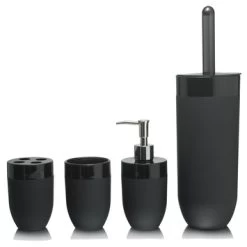 Sealskin Toiletborstelhouder Bloom Zwart -Badkamer Winkel 123 7095