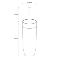Sealskin Toiletborstelhouder Bloom Zwart -Badkamer Winkel 123 7098