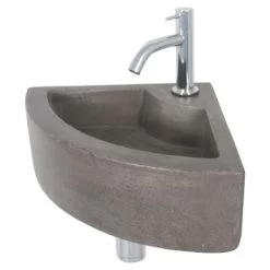 Atlantic Kevin Fonteinset Kwartrond Beton -Badkamer Winkel 123 7231