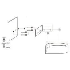 Differnz Cleo Hoekfontein Wit 30X30X10 Cm -Badkamer Winkel 123 7237