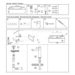 Differnz Fonteinset Helios Wit 36x18x8 Cm -Badkamer Winkel 123 7284