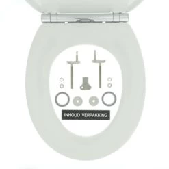 Tiger WC Bril Boston Wit/Chroom Kunststof Met Softclose -Badkamer Winkel 123 7378