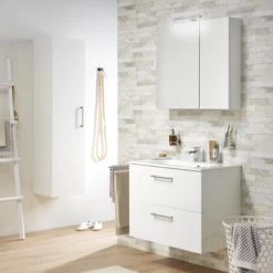 Tiger Spiegelkast S-Line 80cm Sneeuwwit -Badkamer Winkel 123 742