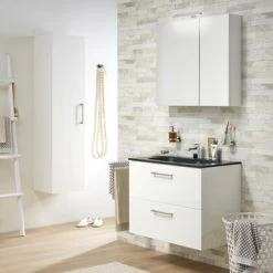 Tiger Spiegelkast S-Line 80cm Sneeuwwit -Badkamer Winkel 123 744