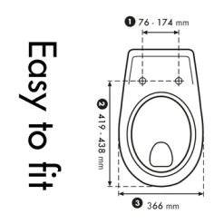 Cedo Jeans Wc Bril Softclose Duroplast -Badkamer Winkel 123 7467