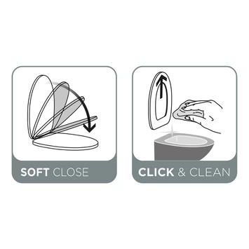 Tiger WC Bril Mason Zwart Kunststof Met Softclose 6 Tiger WC Bril Mason Zwart Kunststof Met Softclose - Afbeelding 6