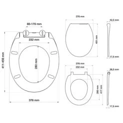 Tiger WC Bril Mason Zwart Kunststof Met Softclose 13 Tiger WC Bril Mason Zwart Kunststof Met Softclose -Badkamer Winkel 123 7481