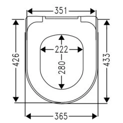 Cedo Solla Wc Bril Wit Softclose D-vorm Duroplast -Badkamer Winkel 123 7529