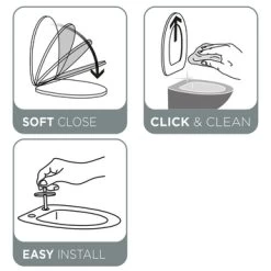 Tiger Wc-bril Blade Wit Met Sofclose En Quick-release -Badkamer Winkel 123 7544