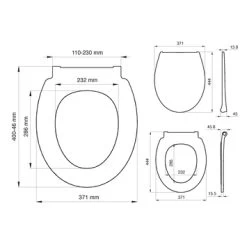 Tiger WC Bril Pasadena Wit Kunststof Met Softclose -Badkamer Winkel 123 7555