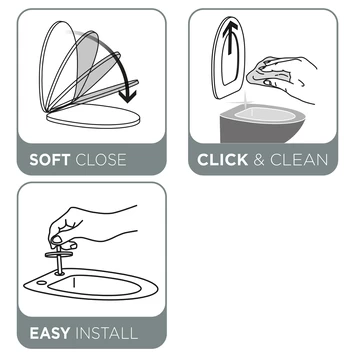 Tiger WC Bril Memphis Wit Kunststof Met Softclose 12 Tiger WC Bril Memphis Wit Kunststof Met Softclose - Afbeelding 12