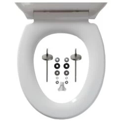 Tiger WC Bril Speckels Duroplast Zwart-wit -Badkamer Winkel 123 7616