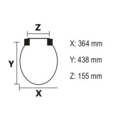 Bemis WC Bril Chicago Wit Hout Met Kunststof Softclose -Badkamer Winkel 123 7674