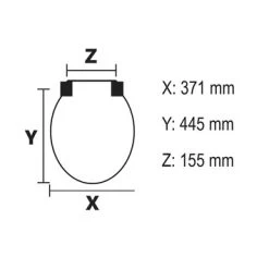 Bemis WC Bril Chicago Wit Hout Met Metalen Softclose -Badkamer Winkel 123 7677
