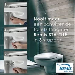 Bemis WC Bril Venezia Wit Kunststof Met Softclose -Badkamer Winkel 123 7682