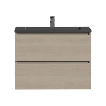 Tiger Karlo Badkamermeubel 80 Cm Naturel Eiken Met Wastafel Zwart 3 Tiger Karlo Badkamermeubel 80 Cm Naturel Eiken Met Wastafel Zwart - Afbeelding 3