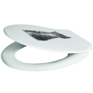 Handson WC Bril Fynn Kat Kunststof 2 Handson WC Bril Fynn Kat Kunststof - Afbeelding 2