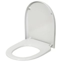 Pressalit D-vorm WC Bril Wit Kunststof Met Softclose -Badkamer Winkel 123 7746