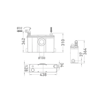 Van Marcke Broyeur Vergruizer Voor Toilet 2 Van Marcke Broyeur Vergruizer Voor Toilet - Afbeelding 2