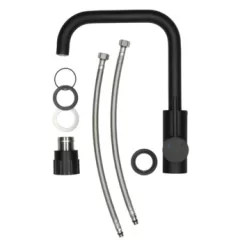 Handson Keukenkraan Olivier Met Hendel Mat Zwart 25 Handson Keukenkraan Olivier Met Hendel Mat Zwart -Badkamer Winkel 123 7900