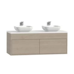 Tiger Helsinki Badkamermeubel 120 Cm Naturel Eiken Met Waskom