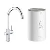 Grohe Red Compact Keukenkraan Met C-uitloop En 4 Liter Kokend Water Boiler Chroom