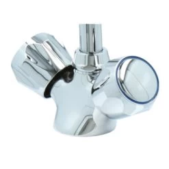 Handson Keukenkraan Thomas 2-knops Chroom Met Uitloop 235mm -Badkamer Winkel 123 8008