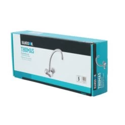 Handson Keukenkraan Thomas 2-knops Chroom Met Uitloop 235mm -Badkamer Winkel 123 8011