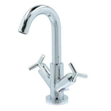 Absolut Wastafelkraan Post 2-knops Chroom 1 Absolut Wastafelkraan Post 2-knops Chroom