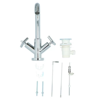 Absolut Wastafelkraan Post 2-knops Chroom 12 Absolut Wastafelkraan Post 2-knops Chroom - Afbeelding 12