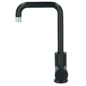 Absolut Wastafelkraan Haiti Met Hendel En Pop-up Afvoerplug Zwart 2 Absolut Wastafelkraan Haiti Met Hendel En Pop-up Afvoerplug Zwart - Afbeelding 2