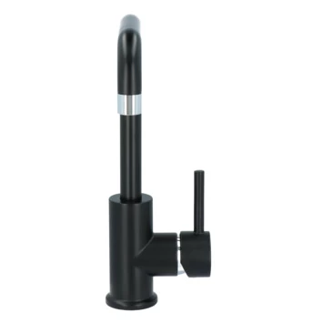 Absolut Wastafelkraan Haiti Met Hendel En Pop-up Afvoerplug Zwart 8 Absolut Wastafelkraan Haiti Met Hendel En Pop-up Afvoerplug Zwart - Afbeelding 8