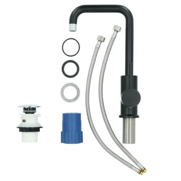 Absolut Wastafelkraan Haiti Met Hendel En Pop-up Afvoerplug Zwart 13 Absolut Wastafelkraan Haiti Met Hendel En Pop-up Afvoerplug Zwart - Afbeelding 13