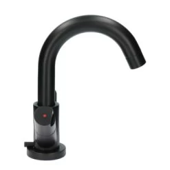 Aqualino Wastafelkraan Fortore 2-knops Met Waste Zwart -Badkamer Winkel 123 8136