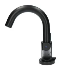 Aqualino Wastafelkraan Fortore 2-knops Met Waste Zwart -Badkamer Winkel 123 8146