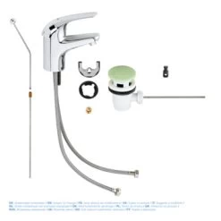 GROHE Wastafelkraan Swift S-size Met Hendel En Waste Chroom -Badkamer Winkel 123 8166