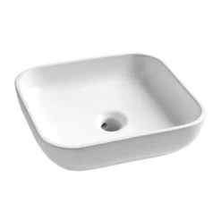 Tiger Badkamermeubel Studio 60cm Hoogglans Wit/witte Waskom Met Vierkante Greep -Badkamer Winkel 123 82