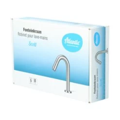 Atlantic Fonteinkraan Scott Met Draaiknop RVS -Badkamer Winkel 123 8205