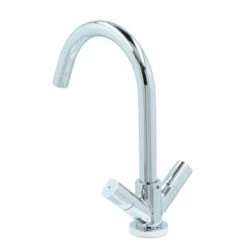 Aqualino Keukenkraan Fortore 2-knops Chroom -Badkamer Winkel 123 8217