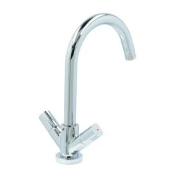 Aqualino Keukenkraan Fortore 2-knops Chroom -Badkamer Winkel 123 8219