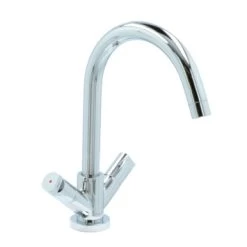 Aqualino Keukenkraan Fortore 2-knops Chroom -Badkamer Winkel 123 8221