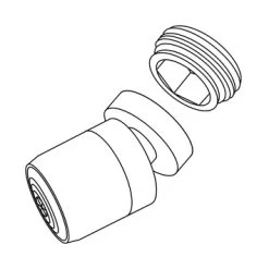 Tiger Splash Straalregelaar Wastafelkraan Met Kogelgewricht Waterbesparend Chroom M22/M24 -Badkamer Winkel 123 8257